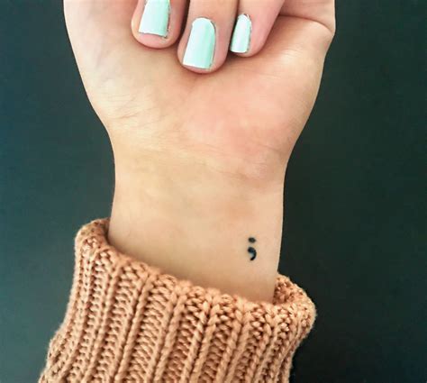 Https://tommynaija.com/tattoo/girly Semicolon Tattoo Designs