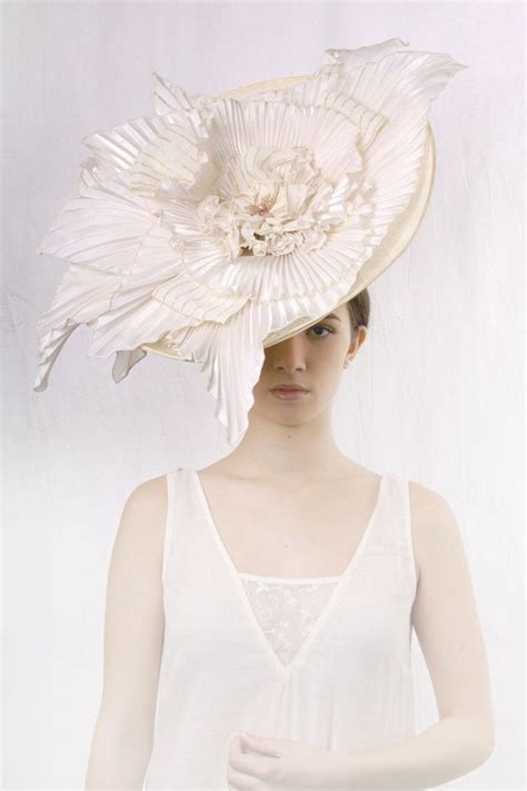 Statement Wedding Hat Gorgeous Cream Hat Couture Bridal Hat Etsy