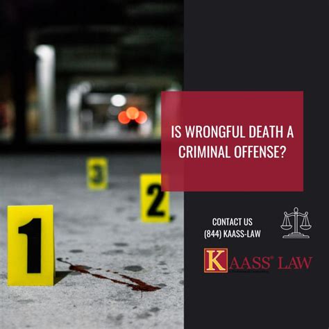 Is Wrongful Death A Criminal Offense Kaass Law