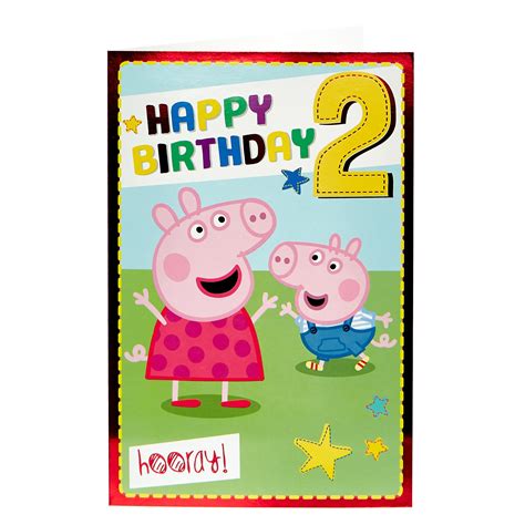 Buy Peppa Pig 2nd Birthday Card For Gbp 099 Card Factory Uk