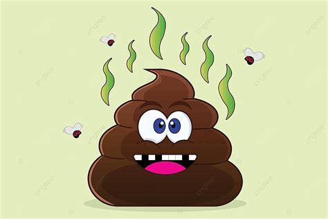 Smelly Pile Of Poop Cartoon Character Emoji Characterized Appearance