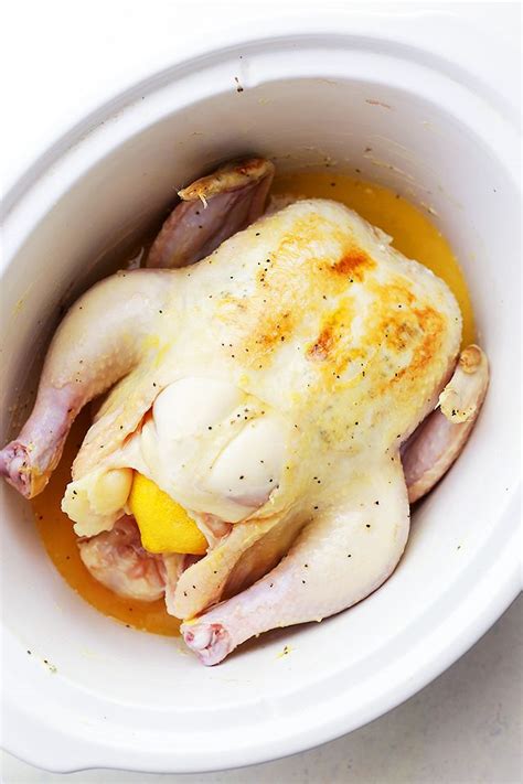 Crock Pot Honey Lemon Chicken Recipe Rubbed With Lemon Pepper Butter