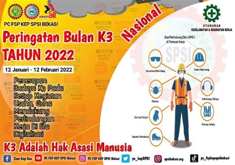 Kesehatan Dan Keselamatan Kerja Itu Penting !  SPSI BEKASI