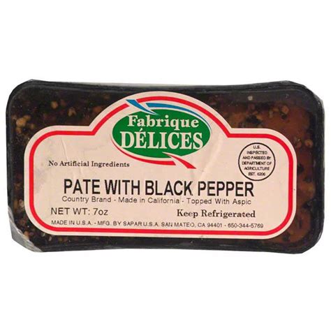 Fabrique Delices Paté With Black Pepper Shop Meat At H E B