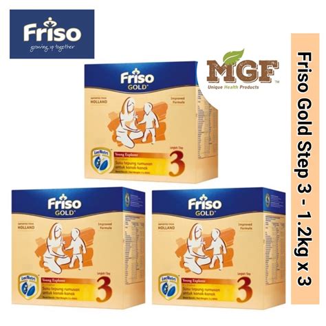 Made with novas signature milk. Friso Gold Step 3 (1-3years) 1.2kg x 3 [Exp: 01/2022 ...