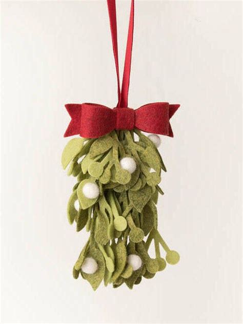 Felt Mistletoe Christmas Decor Unusual Ts Hostess Ts Etsy
