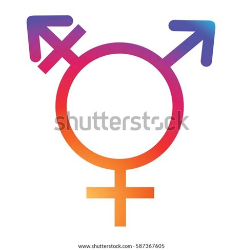 Unisex Symbol Icon Male Female Symbols стоковая иллюстрация 587367605