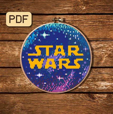 Star Wars Cross Stitch Pattern Pdf Galaxy Etsy