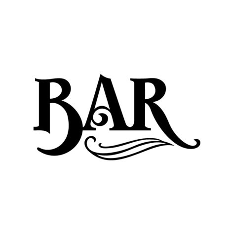 Bar Logo Black And White
