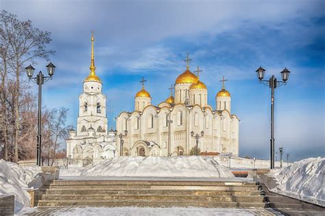 Winter View Of The Assumption Cathedral Of The Russian City Of The
