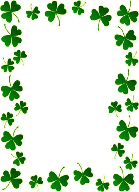 Free St Patricks Day Borders Frames Graphics Clipart
