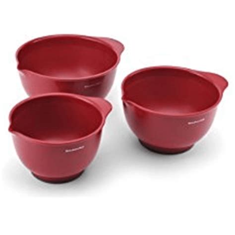 Kitchenaid Classic Mixing Bowls Red Set Of 3