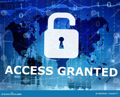 Access granted stock photo. Image of internet, investing - 30639946