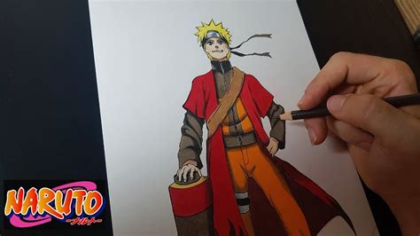 Speed Drawing Naruto Sennin Desenhando O Naruto Modo Sennin Youtube