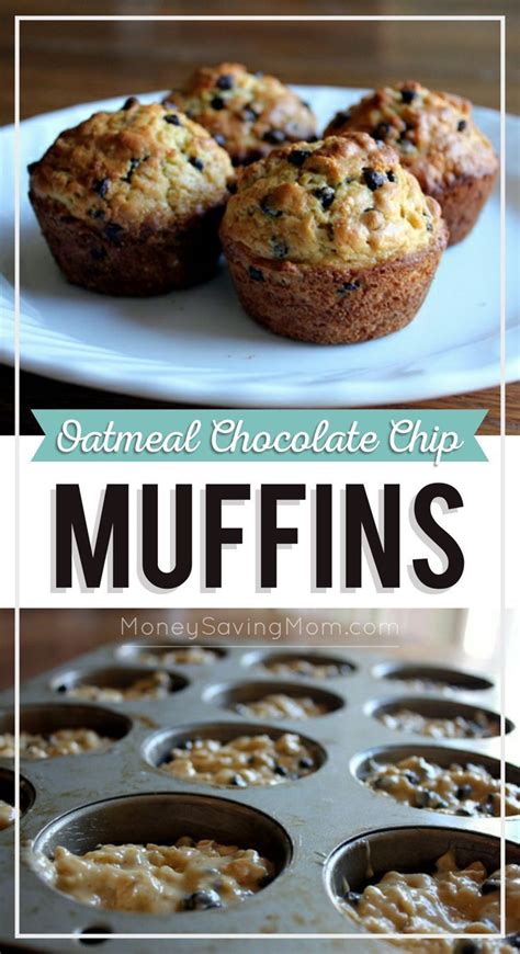 2 cups thawed cool whip free whipped topping, divided. Oatmeal Chocolate Chip Muffins | Chocolate chip oatmeal ...