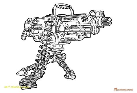 Nerf Gun Coloring Sheet Coloring Pages