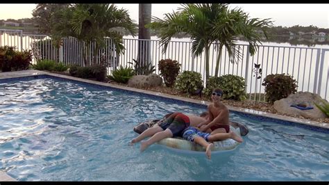 Summer Pool Fun During A Florida Sunset Youtube