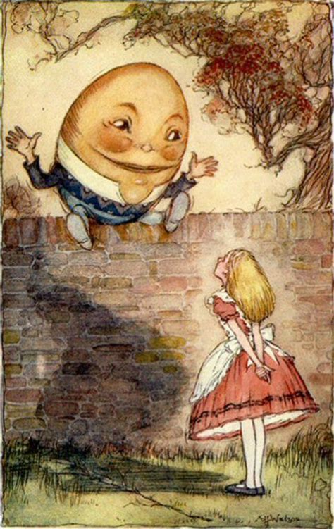 Through The Illustrated Looking Glass Chapter 6 Humpty Dumpty