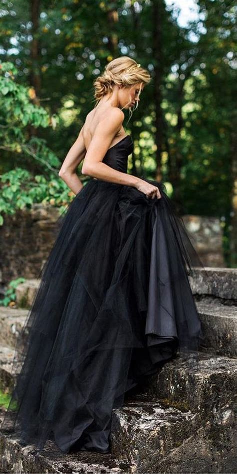 30 Beautiful Black Wedding Dresses That Will Strike Your Fancy