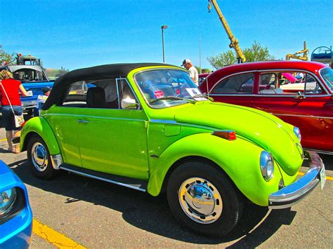 Photos Of Antique Cars Acid Green Vw Beetle Convertible