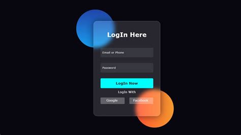 Glassmorphism Login Form Using Html And Css Techmidpoint