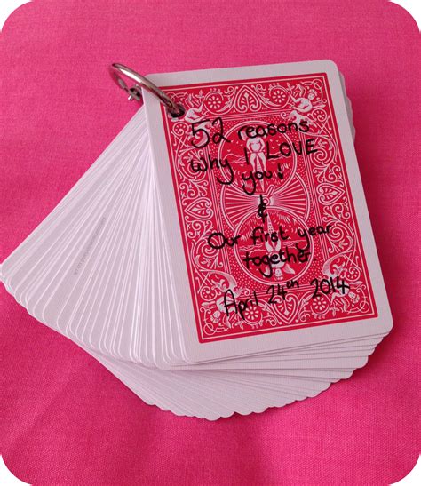 52 Reasons I Love You Deck Of Cards