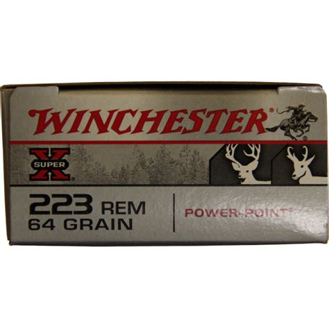 Ammomart 223 Remington Winchester Super X 64gr Power Point 20 Rounds
