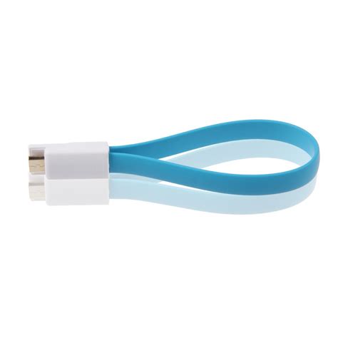Magnet Flat Short 5pin Micro Usb Data Charger Cable Cord For Samsung S4