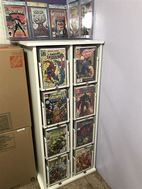 Diy Comic Book Display Cabinet Completed In 5 Days Thank You To Chris
