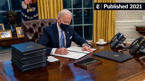In The Oval Office For The First Time As President Biden Begins To Roll Back Trumps Legacy