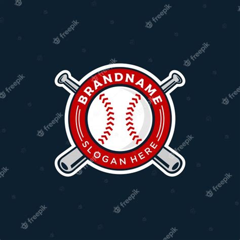 Baseball Logo Design Premium Vector