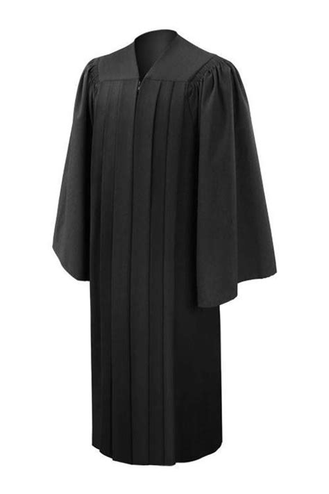 Deluxe Black High School Graduation Gown Fluted Gown Gradcanada
