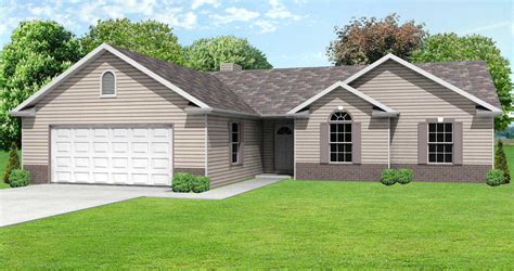 Ranch house plans are designed for living on one level and typically offer an open floor plan and an asymmetrical footprint. 3 Bedrm, 1560 Sq Ft Country House Plan #148-1080