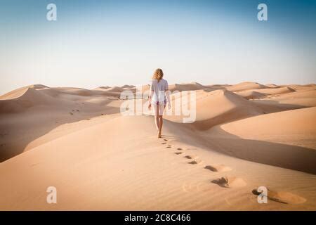 Nude Woman In Sand Dunes Stock Photo Alamy