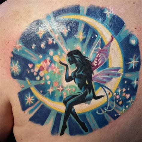Clever use of blue and purple. 75+ Charming Fairy Tattoos Designs - A Timeless And ...