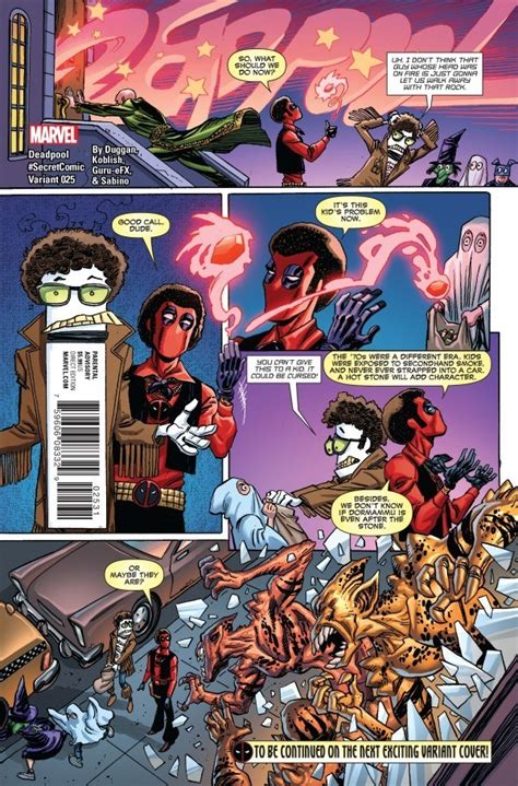 Deadpool 25 Incentive Scott Koblish Secret Comic Variant Deadpool