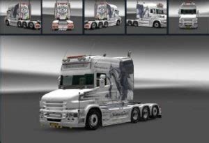 Scania T White Dragon Skin For Ets Euro Truck Simulator Mods American Truck Simulator Mods