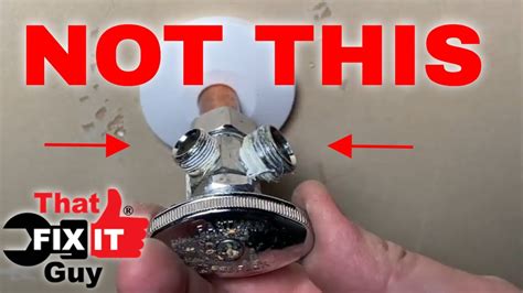 Ways To Add Dual Shut Off Valve Under Kitchen Sink YouTube