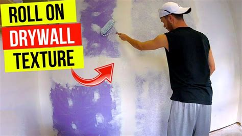 How To Easily Roll On Drywall Texture And Knockdown Finish Jonny Diy
