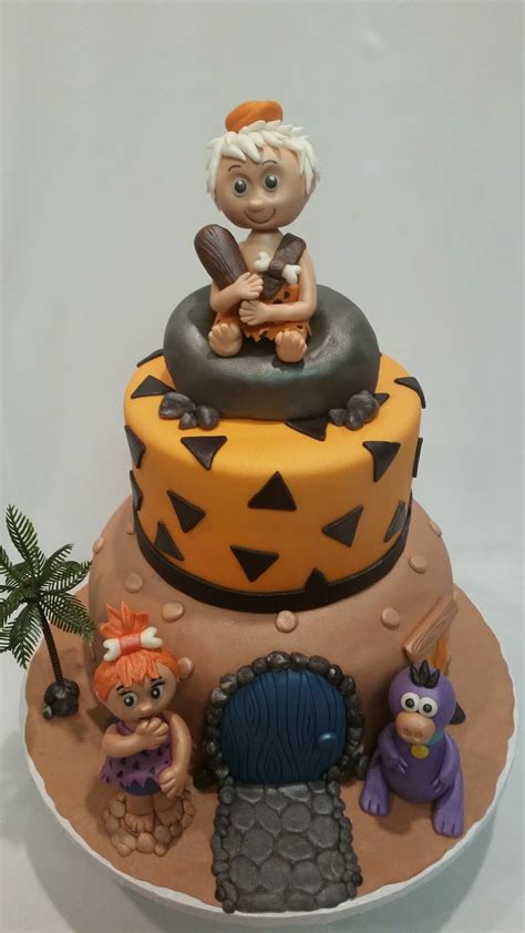 Bambam Y Pebel Flintstones Cake Flintstones Cake With Fondant Bam Bam