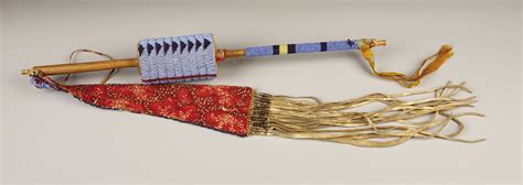 A Sioux Beaded Hide Rattle C 1890 American Indian Lot 77278 Heritage Auctions