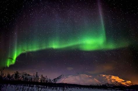 1080p Free Download Aurora Borealis Over Norway Mountains Aurora