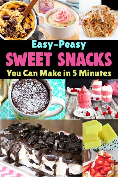 Easy Sweet Midnight Snacks To Make In 5 Minutes Or Less Snacks Sweet