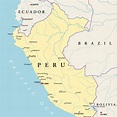 Maps of Peru: National Boundaries, Topology, Altitude, & More