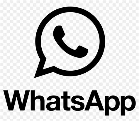 Whatsapp Logo Black White
