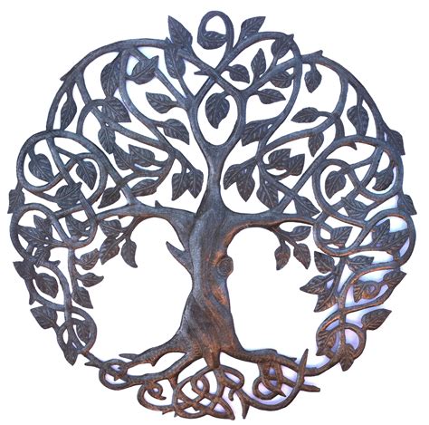 New Design Celtic Inspired Tree Of Life Metal Wall Art Fair Trade