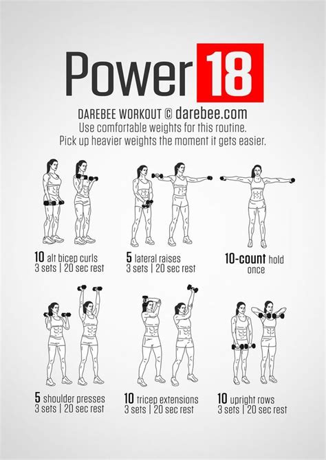 Power 18 Workout Darbee Workout Strength Workout Arm Workout