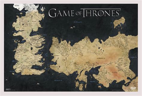 Game Of Thrones Map Game Of Thrones Map Of Westeros And Essos