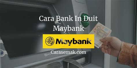 Today, i will show you how to transfer money from maybank to public bank through the maybank2u.com step by step. Cara Mudah Bank In Duit Maybank ATM Cash Deposit Machine