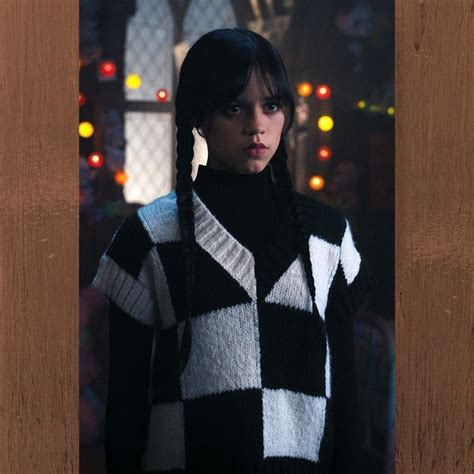 Wednesday Addams Sweater Vest Wednesday Sweater Wednesday Etsy